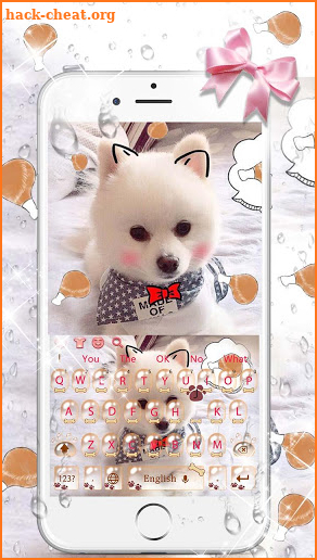 Cute Poppy Dog Keyboard screenshot