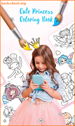 Cute Princess Coloring Book screenshot