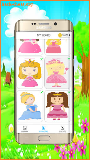 Cute Princess Pixel Art - ColorbyNumber screenshot