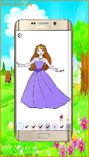 Cute Princess Pixel Art - ColorbyNumber screenshot