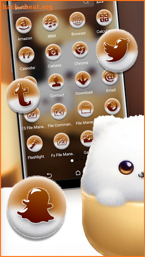 Cute Puffy Theme Launcher screenshot