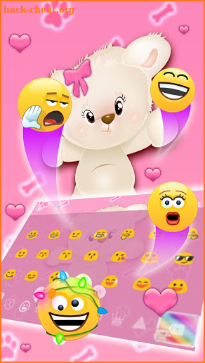 Cute Puppy Bear Keyboard screenshot