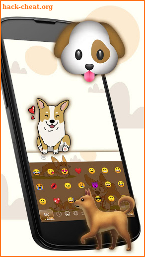 Cute 🐶 Puppy Corgi Keyboard Theme screenshot