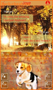Cute Puppy Dog Keyboard Theme screenshot