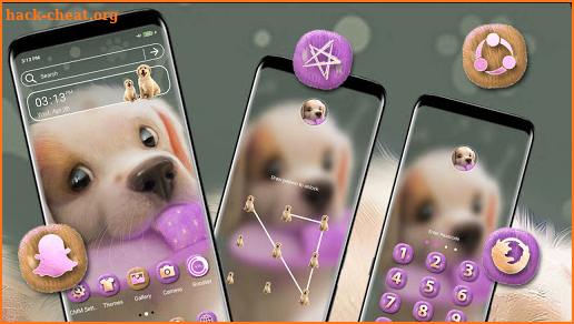 Cute Puppy Launcher Theme screenshot