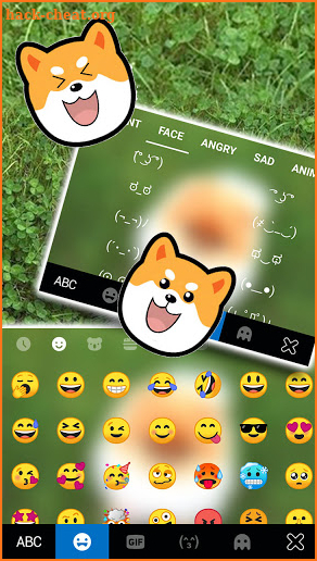 Cute Puppy Pom Keyboard Background screenshot