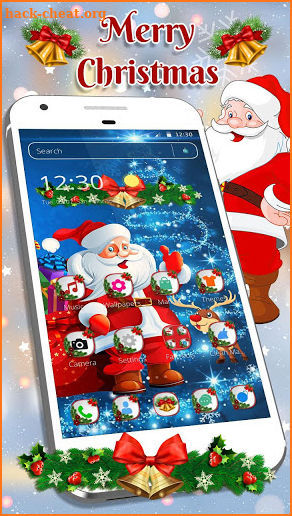 Cute Santa Christmas Theme screenshot