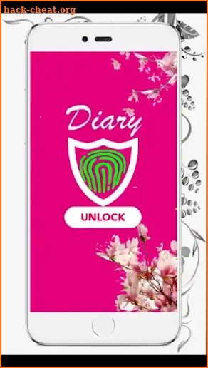 Cute Secret Diary With Fingerprint Lock screenshot