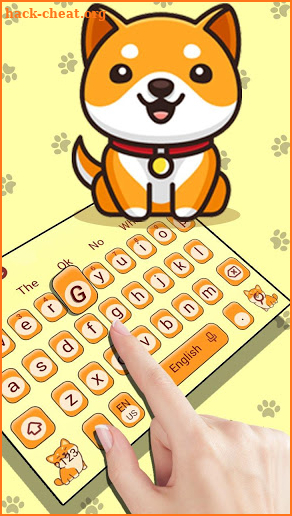 Cute Shiba Inu Doggy Keyboard Theme screenshot