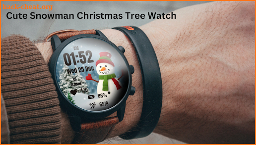 Cute Snowman Christmas Watch screenshot