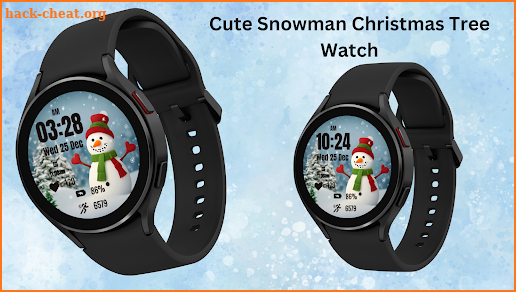 Cute Snowman Christmas Watch screenshot