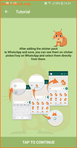 Cute Squirrel Stickers - WAStickerApps screenshot