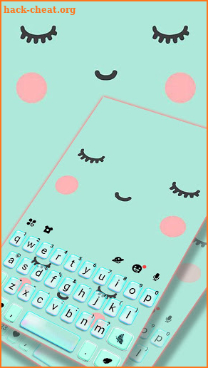 Cute Sweet Face Keyboard Theme screenshot