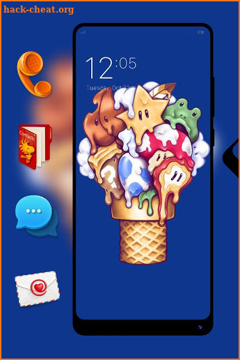 Cute theme Hand drawn ice cream illustration screenshot