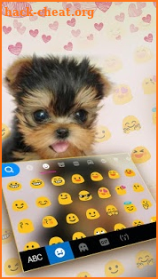 Cute Tongue Cup Puppy Keyboard Theme screenshot