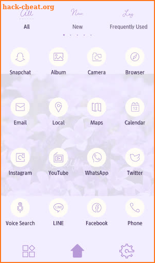 Cute Wallpaper Bellflowers Theme screenshot