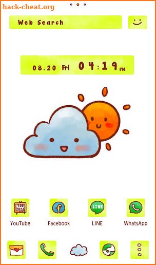 Cute Wallpaper Cloudy Weather Theme screenshot