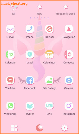 Cute Wallpaper Fairy Tale Unicorn Face Theme screenshot