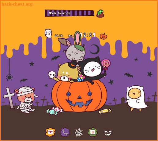 Cute Wallpaper Halloween Friends Theme screenshot