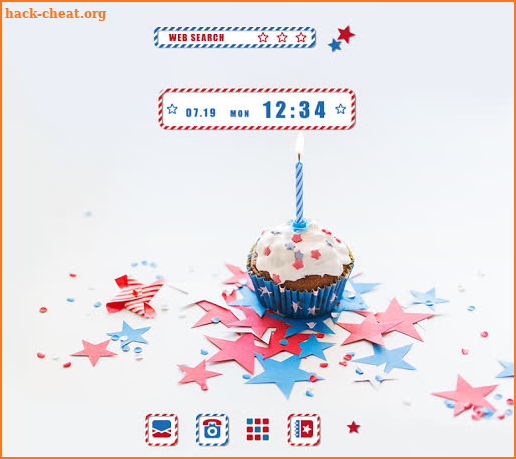 Cute Wallpaper Happy Star Cupcake Theme screenshot
