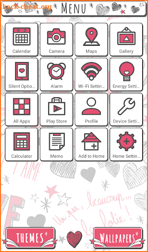 Cute Wallpaper Hearts & Love Theme screenshot