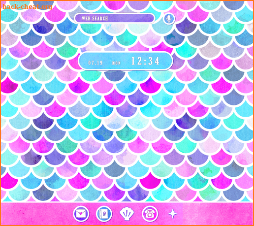 Cute Wallpaper Mermaid Scales Theme screenshot