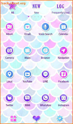 Cute Wallpaper Mermaid Scales Theme screenshot