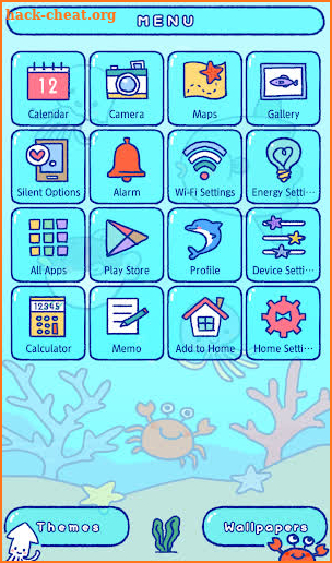 Cute Wallpaper Ocean Friends Theme screenshot