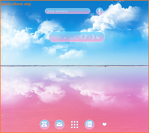 Cute Wallpaper Pink Lagoon Theme screenshot