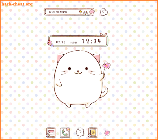 Cute Wallpaper Roly Poly Cats Theme screenshot