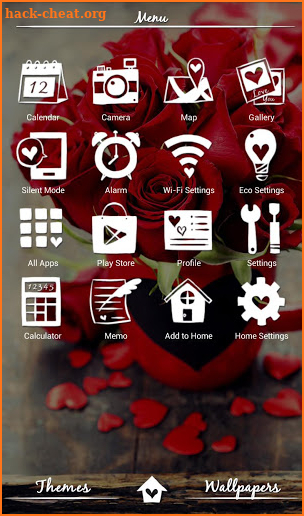 Cute wallpaper-Roses & Hearts screenshot