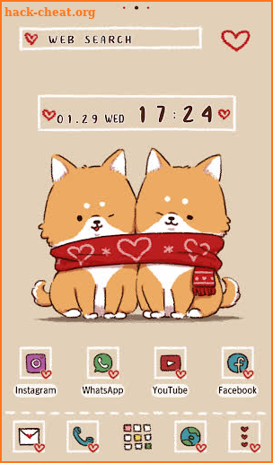 Cute Wallpaper Shiba♡Friends Theme screenshot