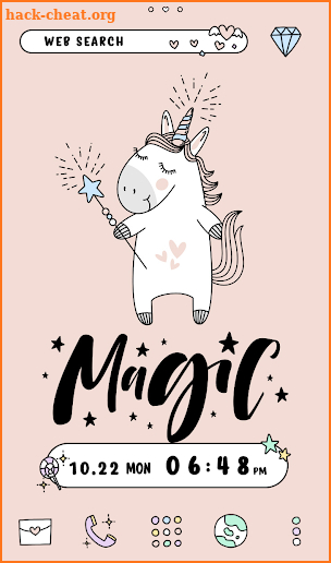 Cute Wallpaper Unicorn Magic Theme screenshot