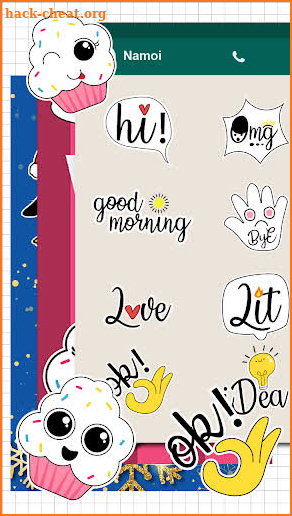 Cute Word Doodle Emoji Stickers screenshot