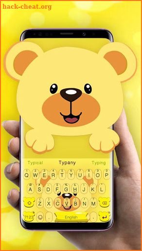 Cute Yellow Bear Keyboard screenshot