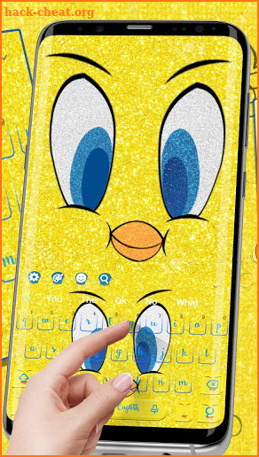 Cute Yellow Bird Keyboard Theme🐤 screenshot