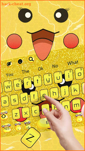 Cute yellow Mouse Cartoon Keyboard Theme🐹 screenshot