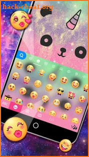 Cuteness Panda Keyboard Theme -  Cute Emojis,Gifs screenshot