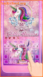 Cuteness Rainbow Unicorn Keyboard screenshot