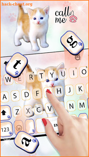Cutie Kitten Keyboard Background screenshot