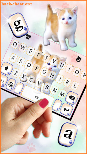 Cutie Kitten Keyboard Background screenshot