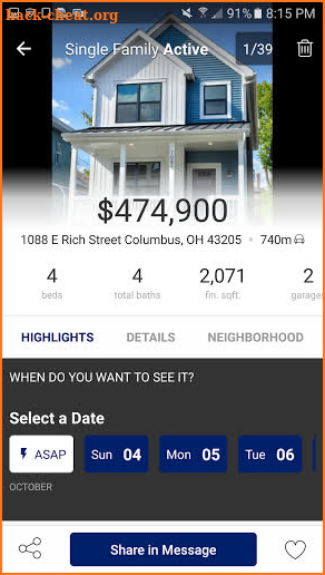Cutler Real Estate screenshot