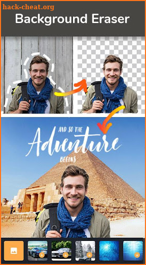 Cutout Photos - Background Eraser with Cut & Paste screenshot