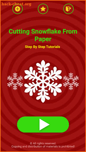 Cutting Snowflake From Paper screenshot