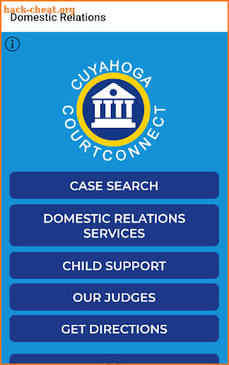 Cuyahoga CourtConnect screenshot