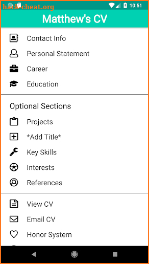 CV Engineer - Free Resume Builder & CV Template screenshot