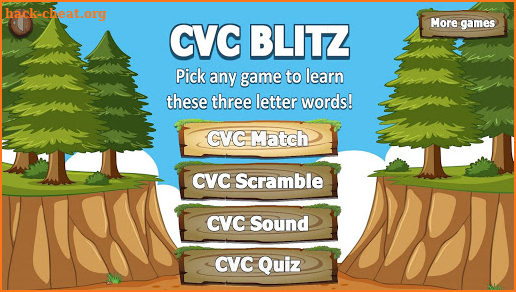 CVC and ABC Games -  Four Fun Phonics Game - Full screenshot