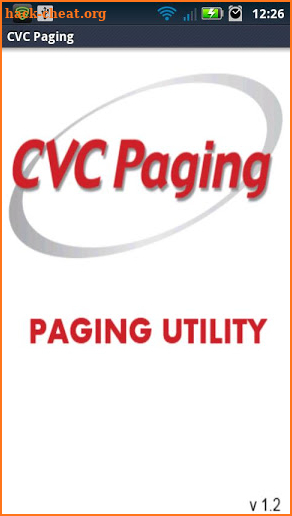 CVC Paging Paging Utility screenshot