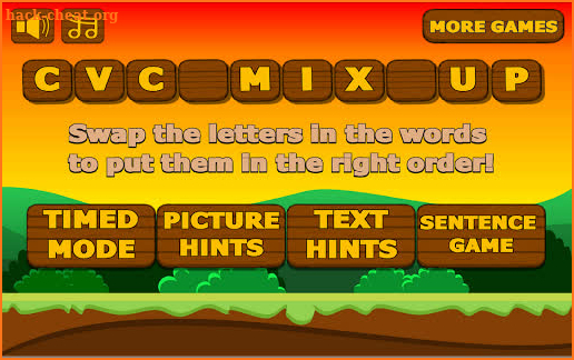 CVC Word Scramble Phonics Play - Full screenshot
