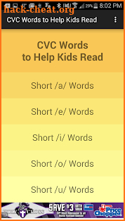 CVC Words to Help Kids Read screenshot
